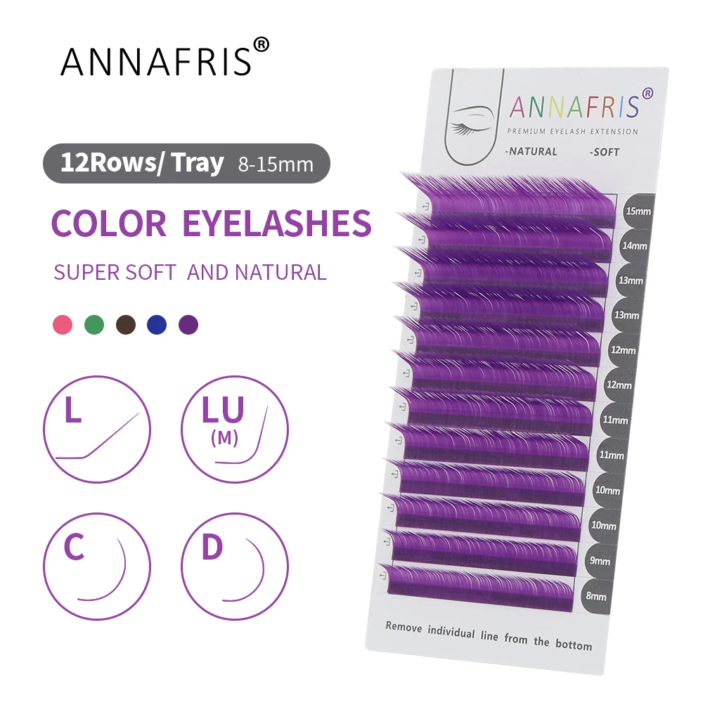Eyelash Extensions Classic - ANNAFRIS Màu Giả Chồn Hàng Mi