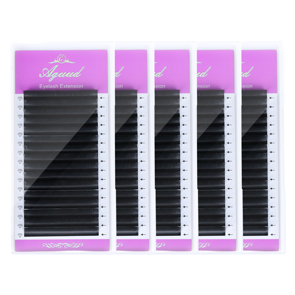 Eyelash Extensions Classic - AGUUD 5 trays/lot NEW Super Matte