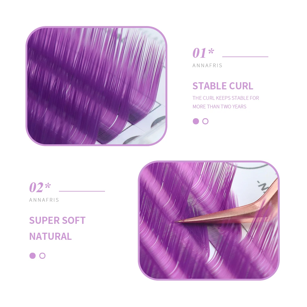 ANNAFRIS Màu Giả Chồn Hàng Mi  - đánh giá và giá Eyelash Extensions Classic