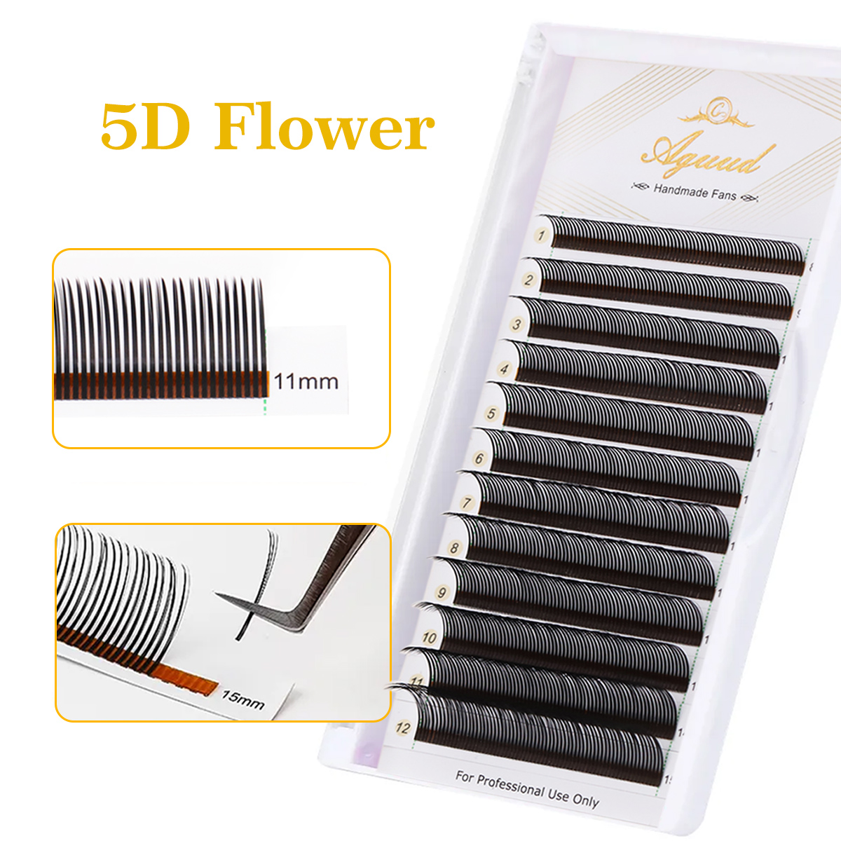 AGUUDU Flora Natural Eyelash E - đánh giá và giá Eyelash Extension Hybrid
