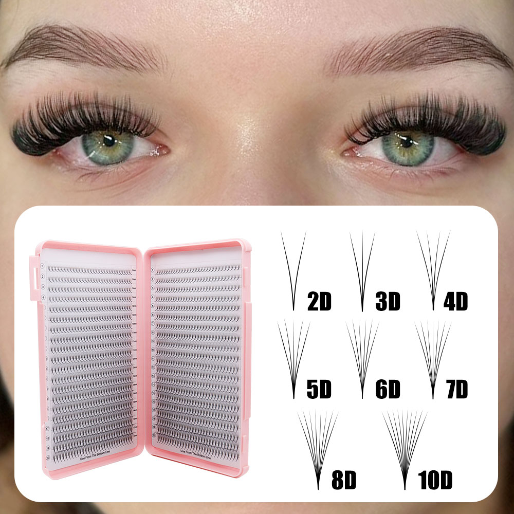 XXL Tray PBT Hybrid Premade La - đánh giá và giá Eyelash Extension Hybrid
