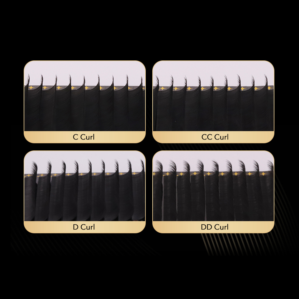Lashprofessor 16Rows  C CC D C - đánh giá và giá Eyelash Extensions Classic
