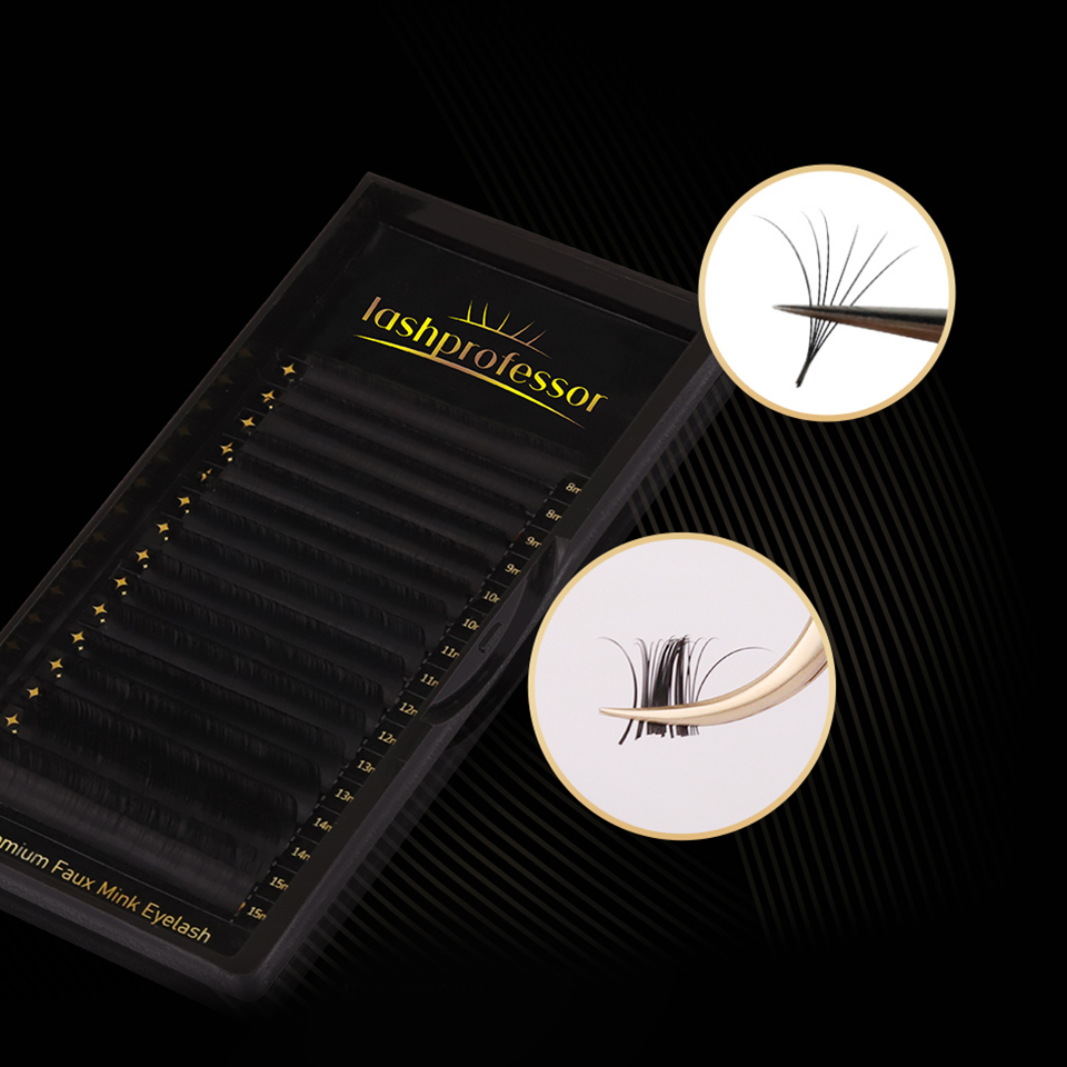 Lashprofessor 16Rows  C CC D C - đánh giá và giá Eyelash Extensions Classic