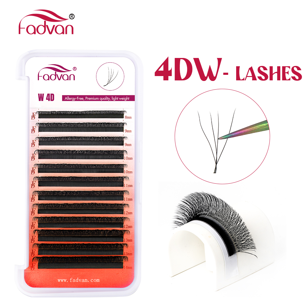 FADVAN W 3D 4D 5D 8-12/8-14mm  - đánh giá và giá Eyelash Extension Hybrid