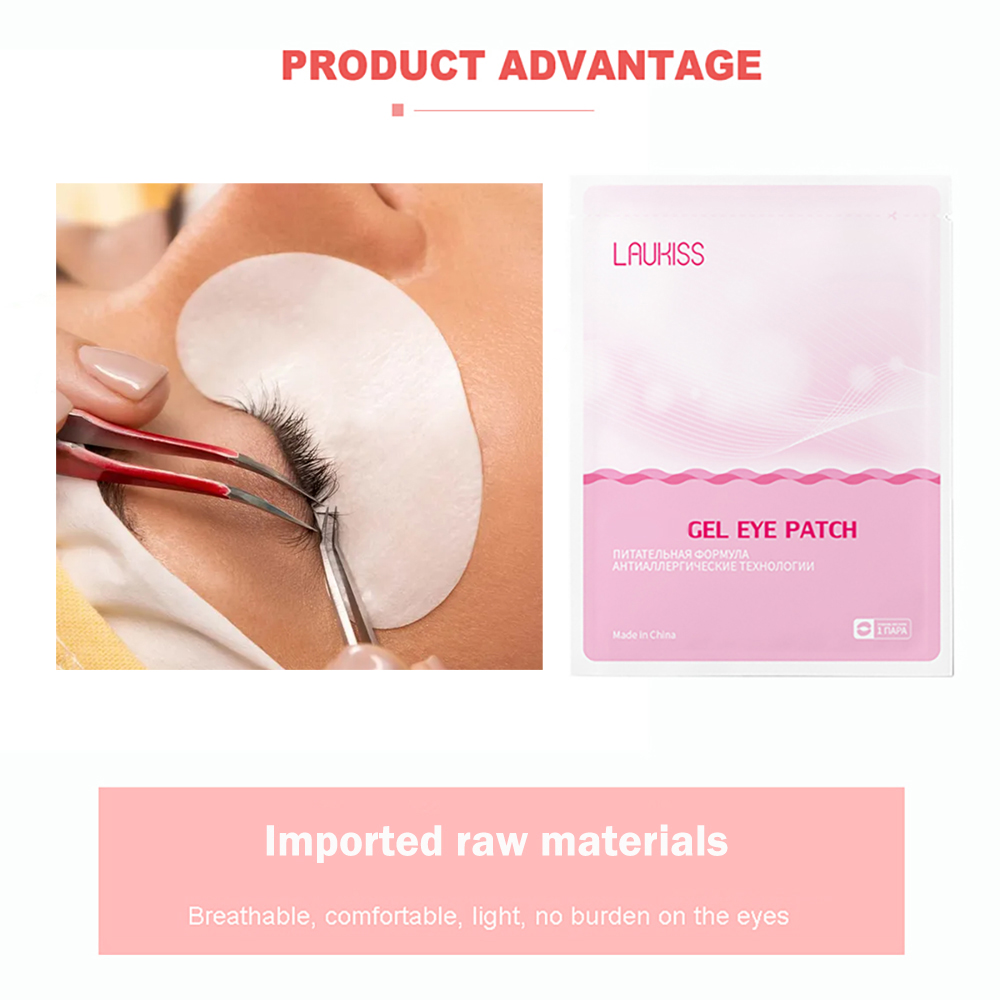 50/200/500 Laukiss Under Eyela - đánh giá và giá Eyelash Extension Eye Mask
