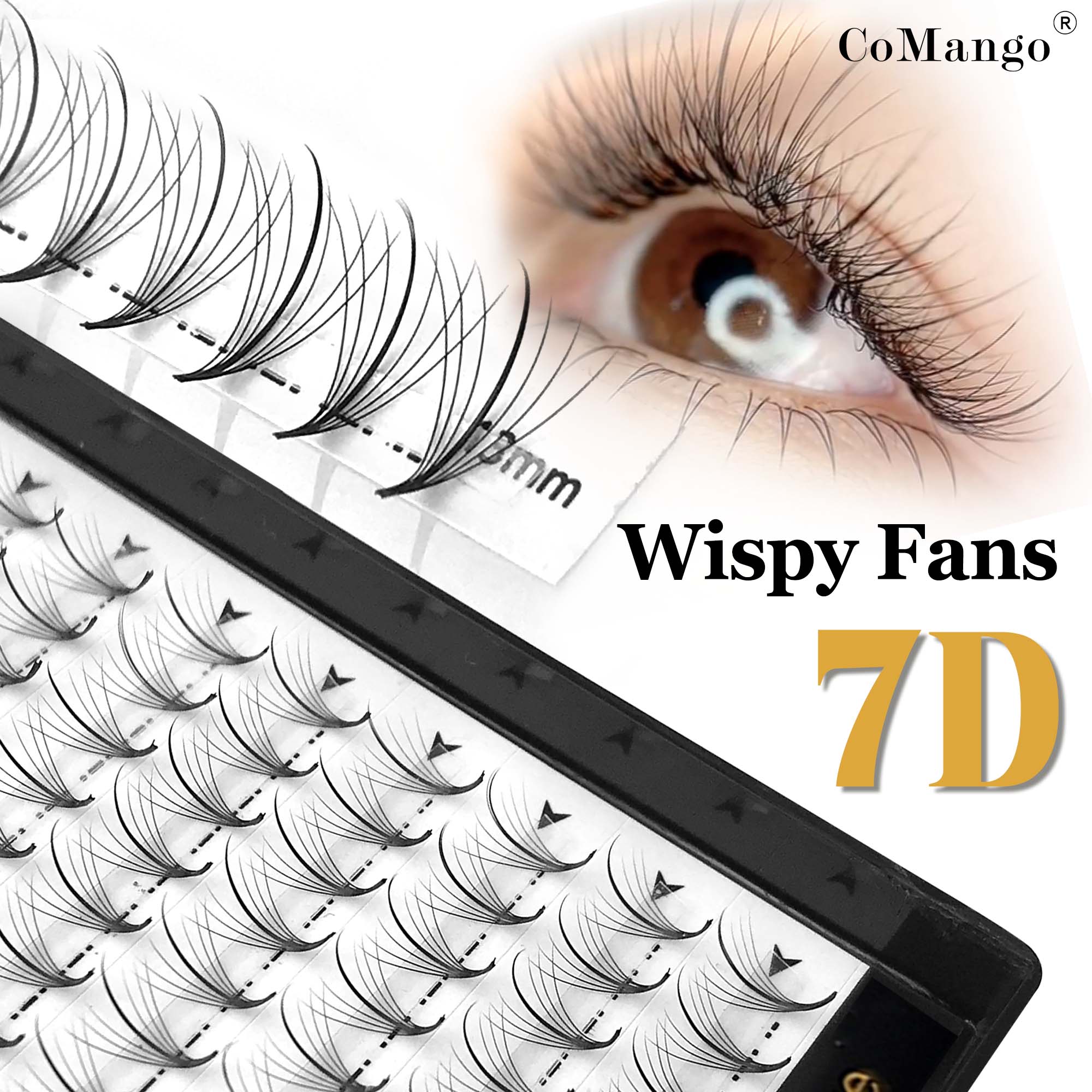New 7D 120Fans Wispy Premade F - đánh giá và giá Eyelash Extension Hybrid