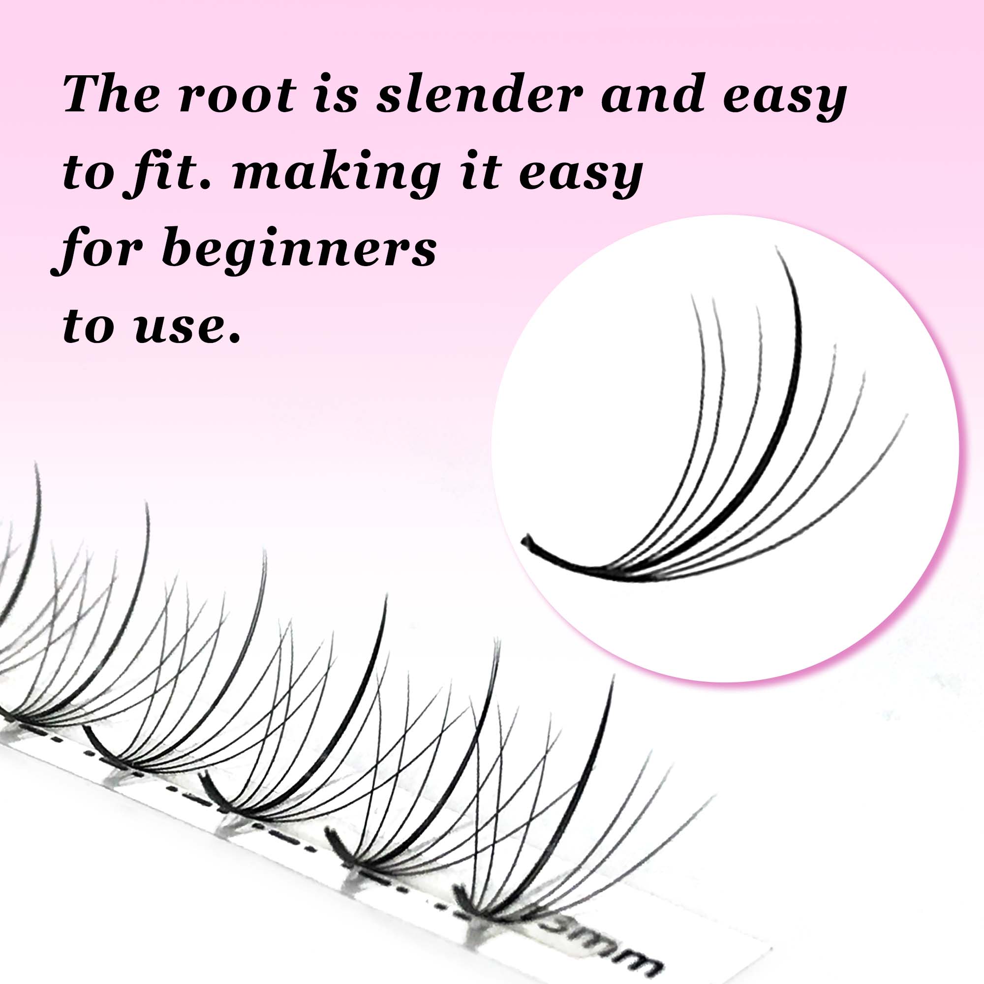 7D 300Fans Thin Pointy Base Pr - đánh giá và giá Eyelash Extension Hybrid