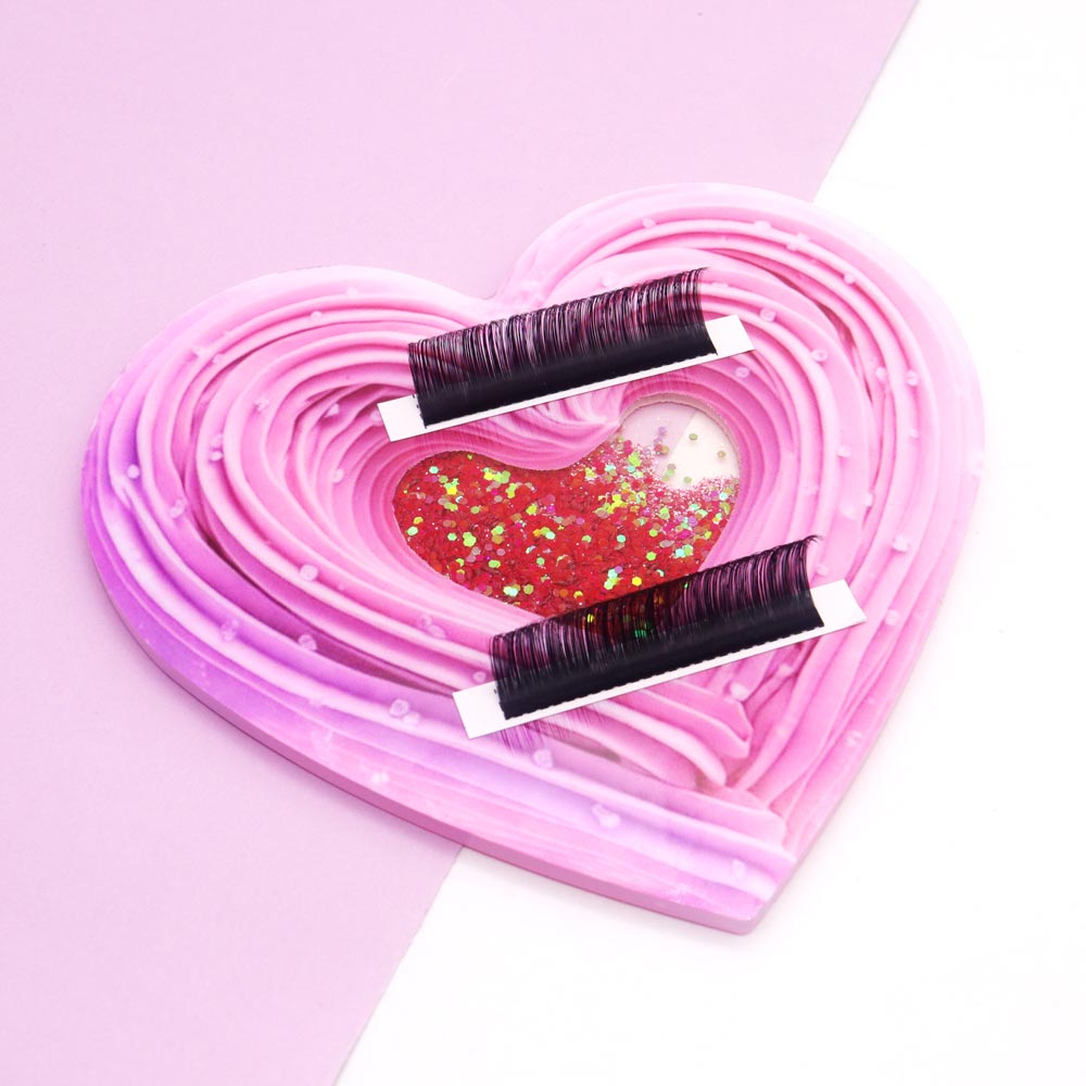 3D Heart-shaped Bling Dynamic  - đánh giá và giá Lash Extension Tweezers