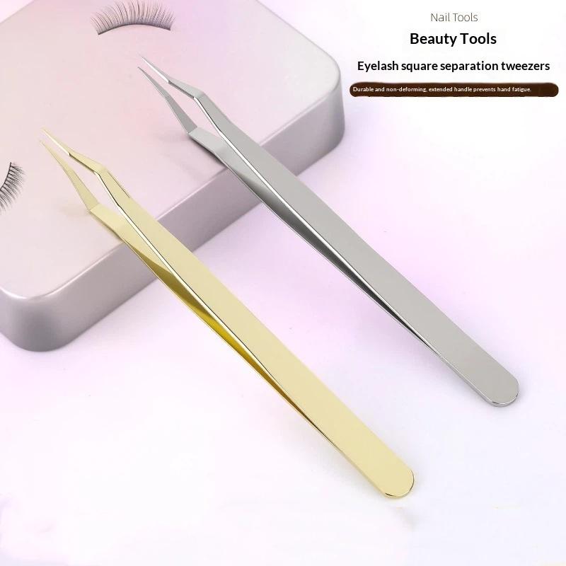 @*1 Set Stainless Steel Eyelas - đánh giá và giá Lash Extension Tweezers