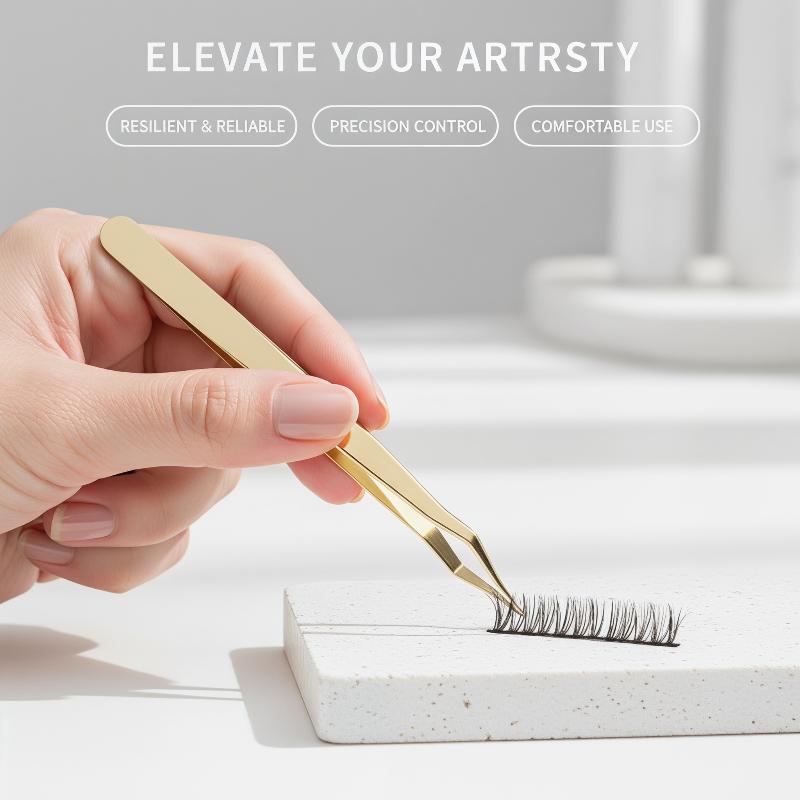 @*1 Set Stainless Steel Eyelas - đánh giá và giá Lash Extension Tweezers