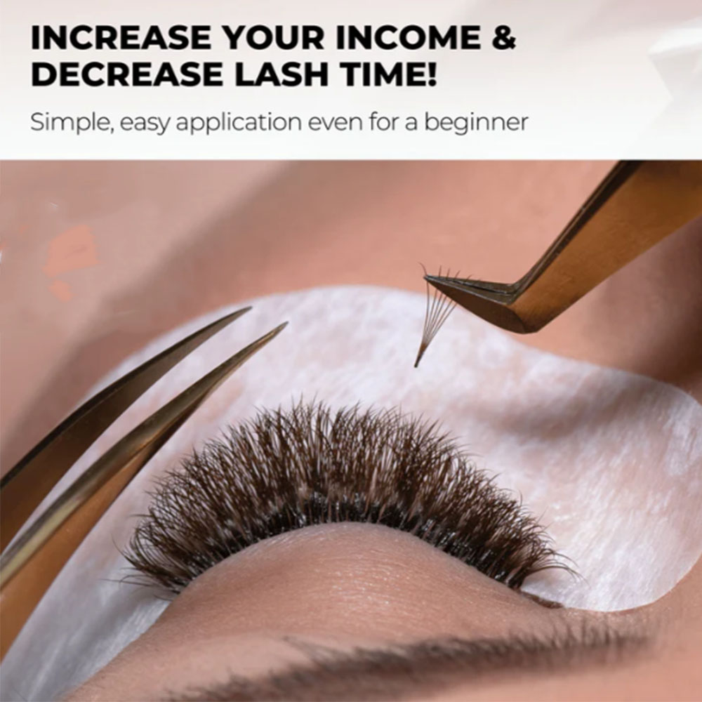 3D 6D 8D Brown Colored 1000 Fa - đánh giá và giá Eyelash Extension Hybrid