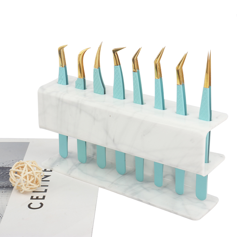 8 Holes Tweezers Display Stand - đánh giá và giá Lash Extension Tweezers