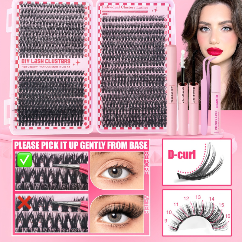 740/200pcsCluster Eyelash Exte - đánh giá và giá Lash Extension Tweezers