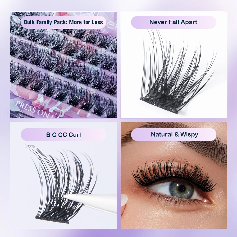 Gollee Self-Stick Eyelash Clus - đánh giá và giá Eyelash Extension No 10