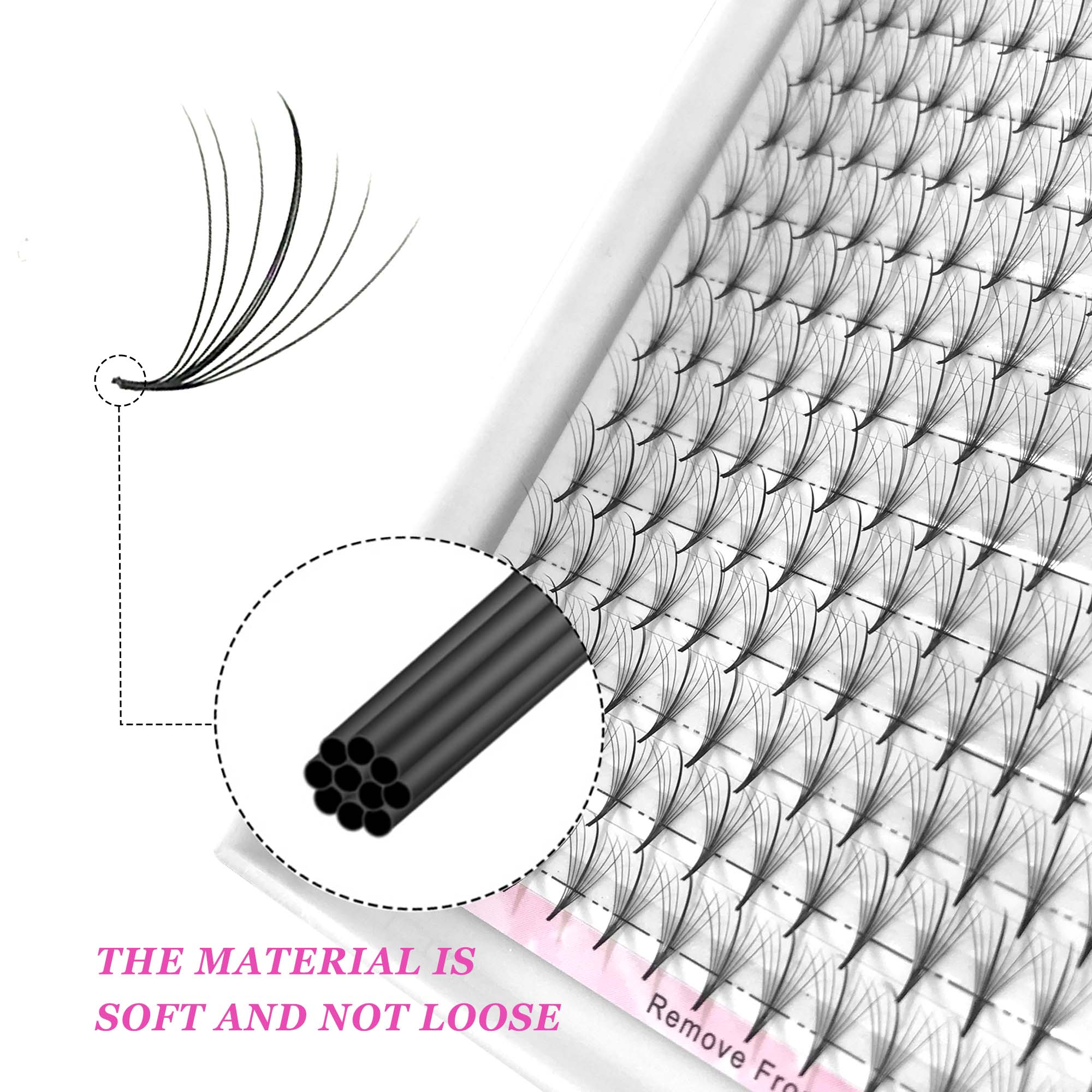 CoMango 7D Wispy Premade Fans  - đánh giá và giá Eyelash Extension Hybrid