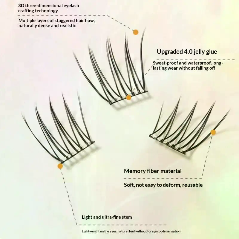 7 Rows Self-Adhesive Eyelashes - đánh giá và giá Eyelash Extension Adhesive